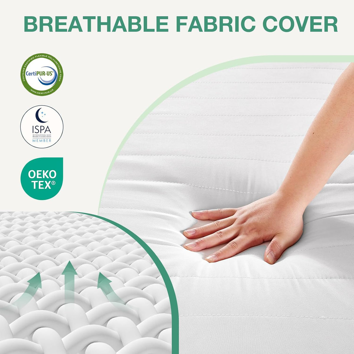Twin Mattress, 6 Inch Twin Mattress in a Box, Double Side Sleep Foam Mattresses with Breathable Cover for Back & Side Sleeper, Twins Bed Mattresses