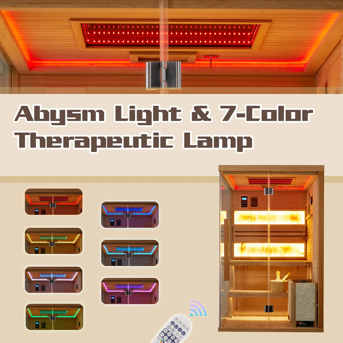 Infrared & Steam Sauna (Varied Sizes & Shapes)
