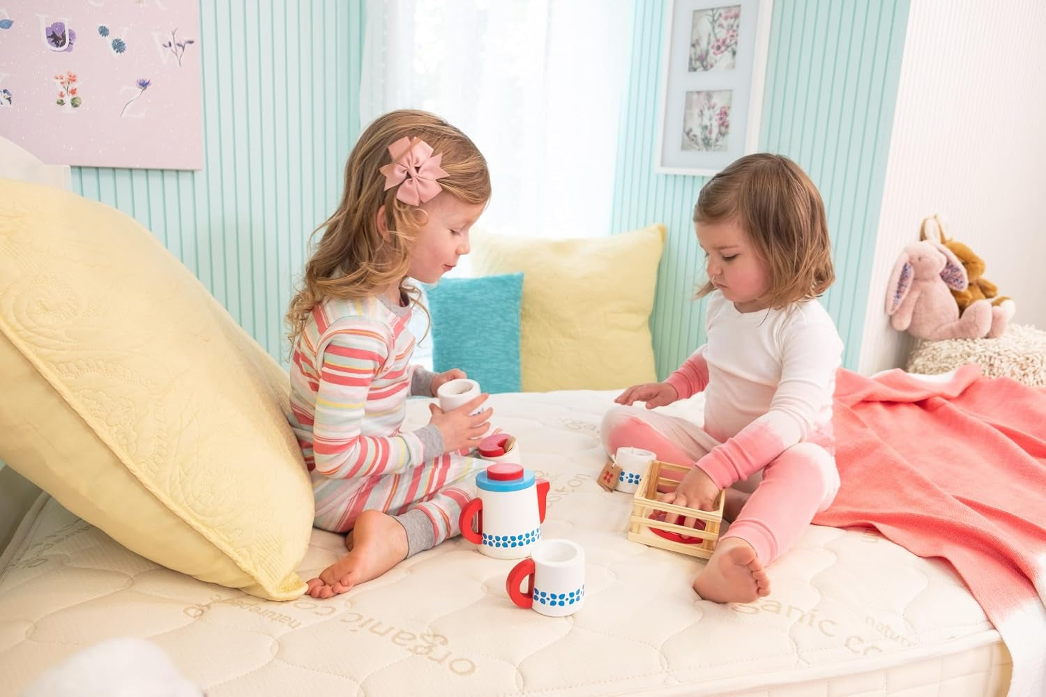2-In-1 Organic Kids Mattress - Twin Trundle Mattress with Quilted Top and Waterproof Layer - Firm for Kids