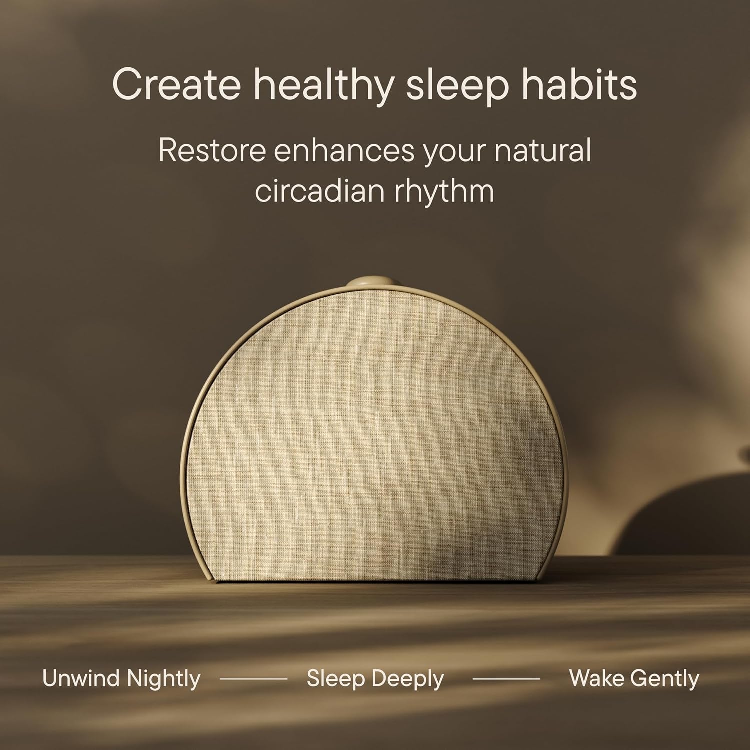 Hatch Restore 3 Sunrise Alarm Clock & Sound Machine, Smart Light (Greige)