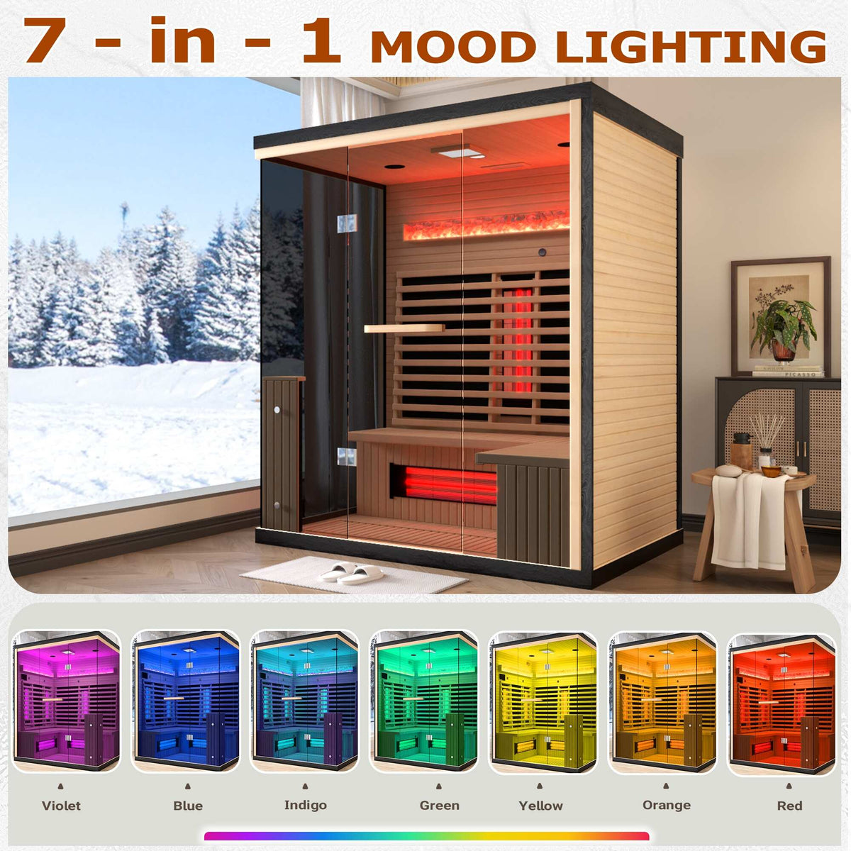 Infrared & Steam Sauna (Varied Sizes & Shapes)