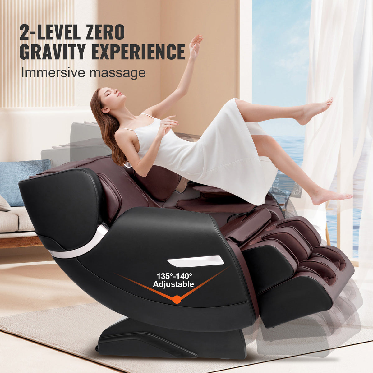 Full Body Massage Chair Zero Gravity 3D Shiatsu Recliner with Sl-Track