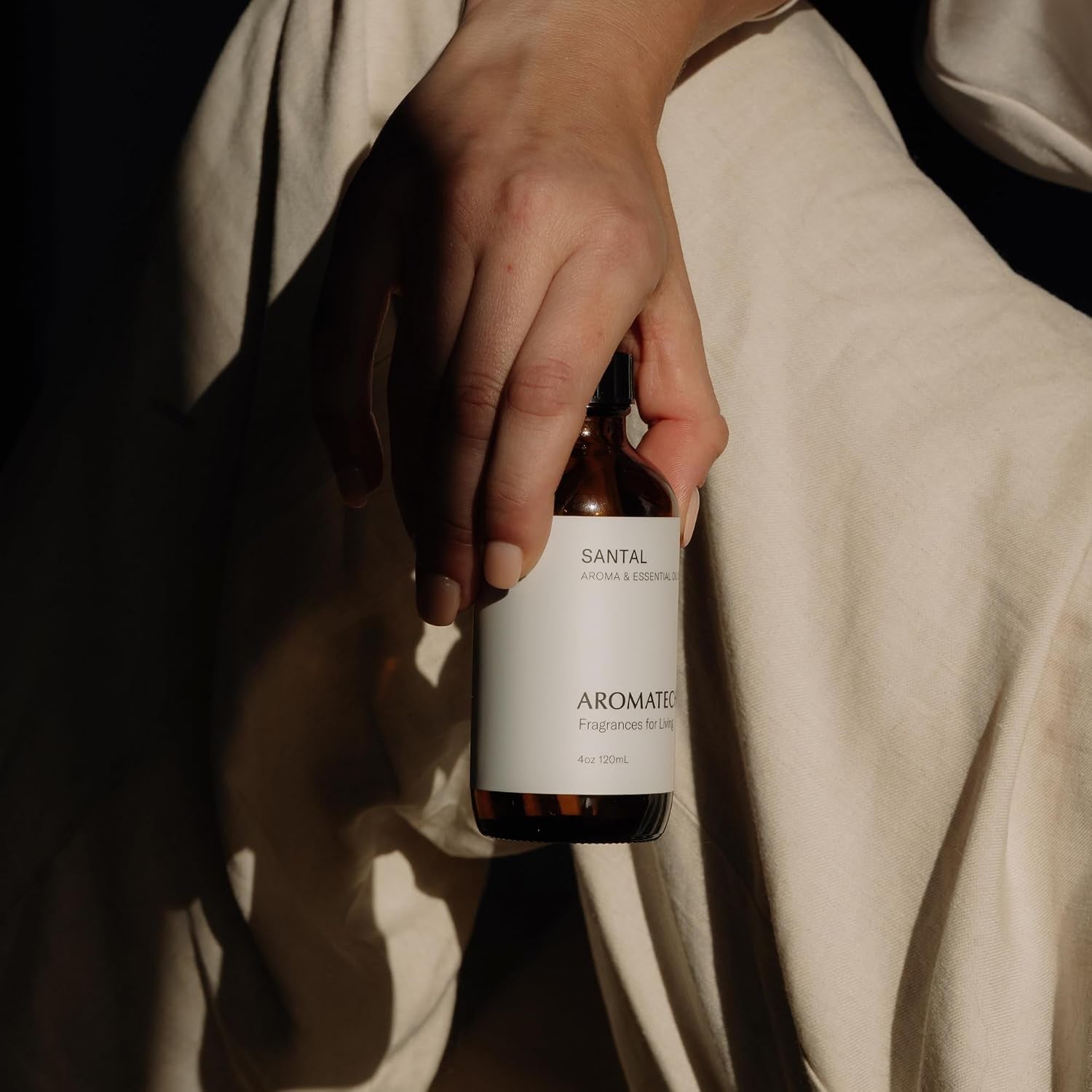 Santal Aroma Essential Oil Blend: Luxury Hotel Inspired Aromatherapy with Amber, Vanilla, Cedar & Sandalwood for Ultrasonic Diffusers (16 Fl Oz (Pack of 1))