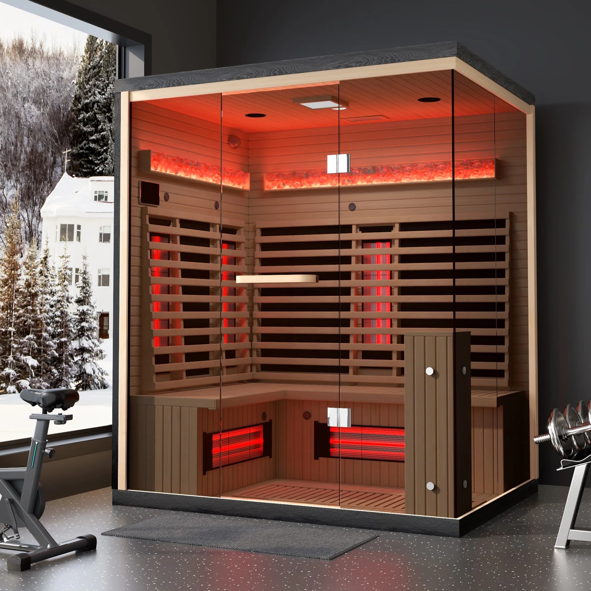 Infrared & Steam Sauna (Varied Sizes & Shapes)