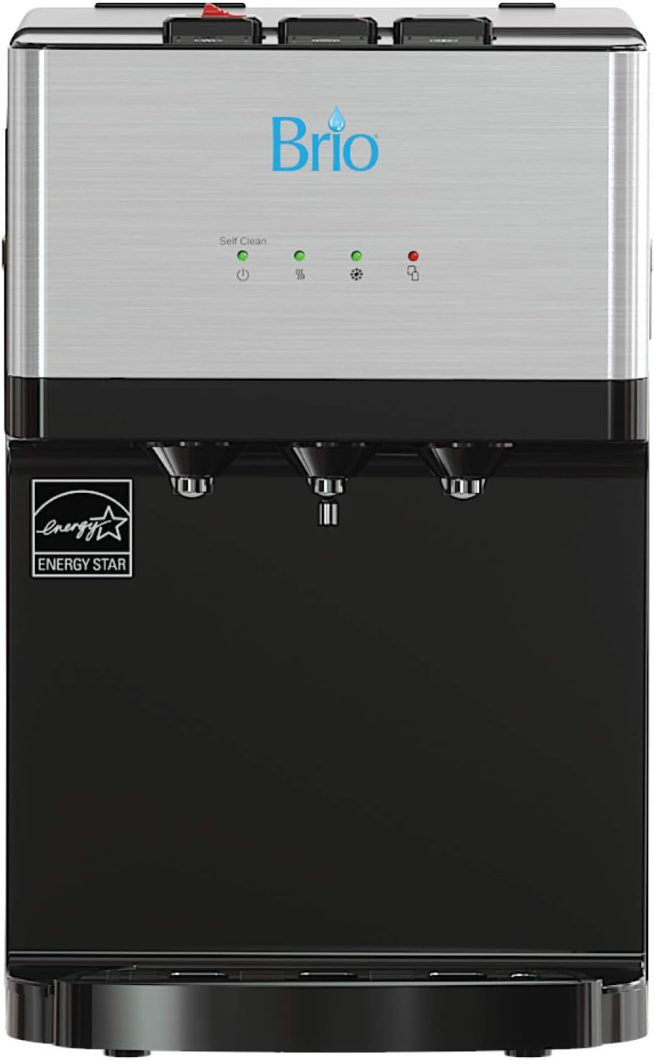 Countertop Self Cleaning Bottleless Water Cooler Dispenser with Filtration - Hot Cold and Room Temperature Water. Free Extra Replacement Filters Included - Ul/Energy Star Approved