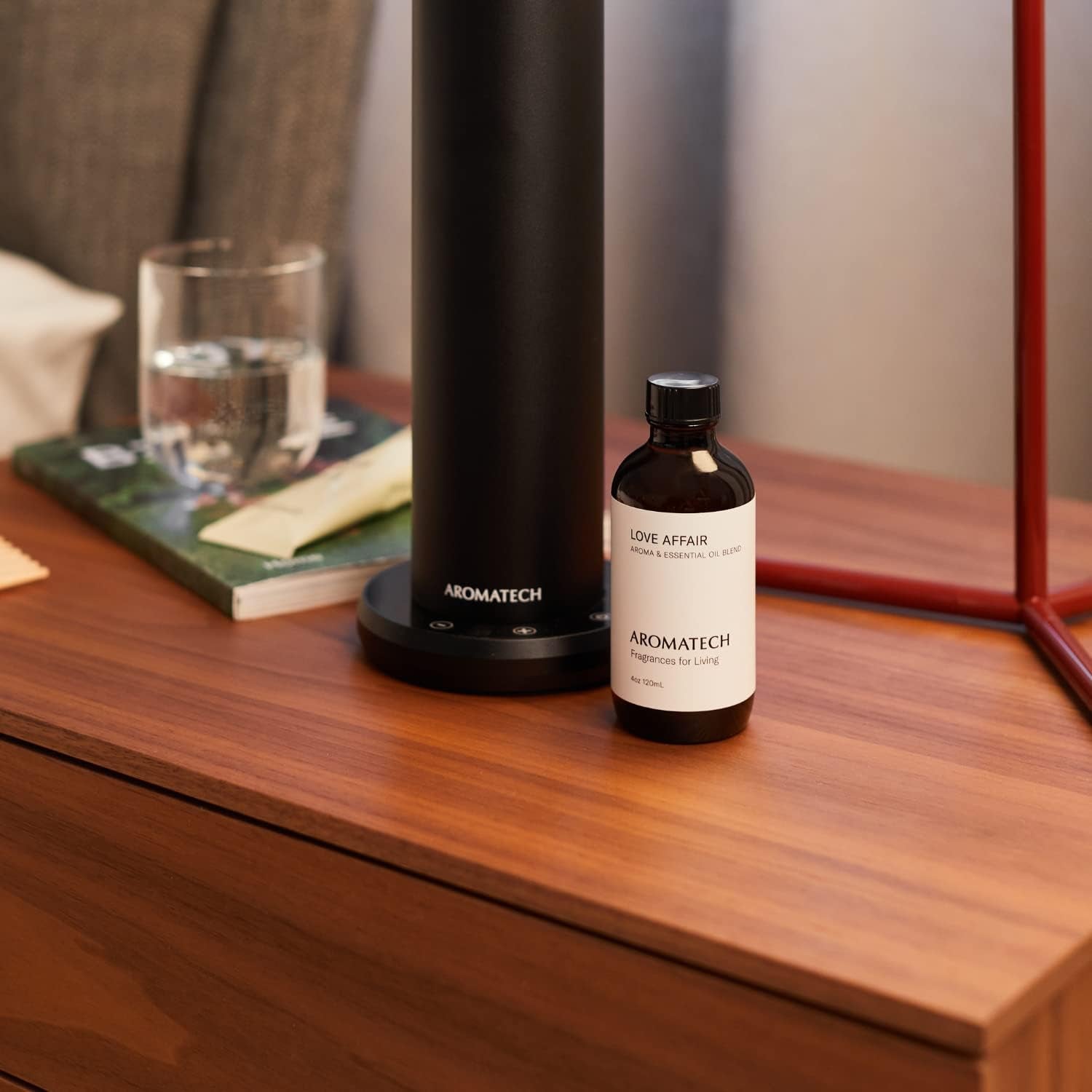 Love Affair Aroma Essential Oil Blend: Luxury Hotel Inspired Aromatherapy with Jasmine, Saffron, Cedar & Amber for Ultrasonic Diffusers & Nebulizers (120 Ml)