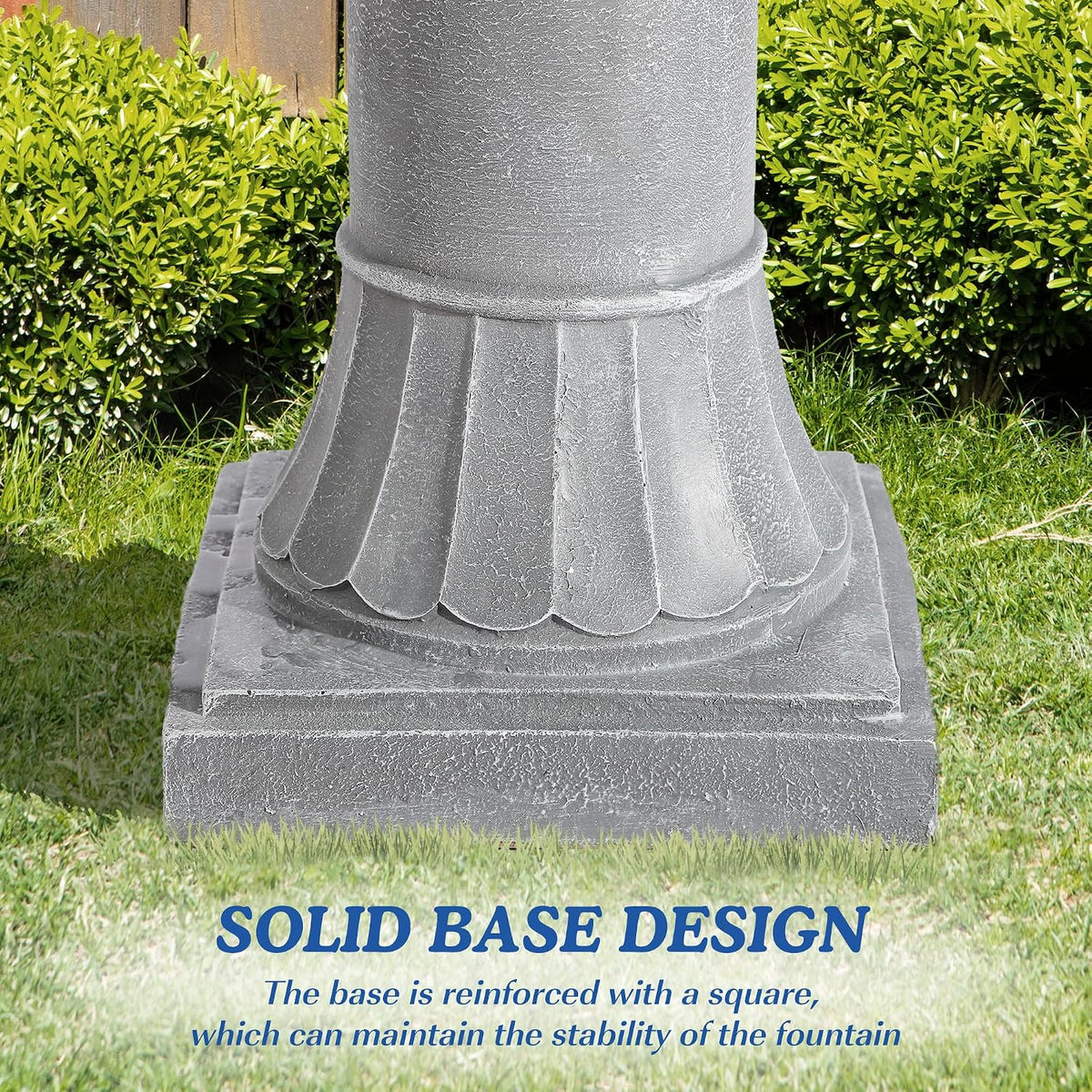 48.4" H Italian Outdoor Water Fountains, Fountains and Waterfalls