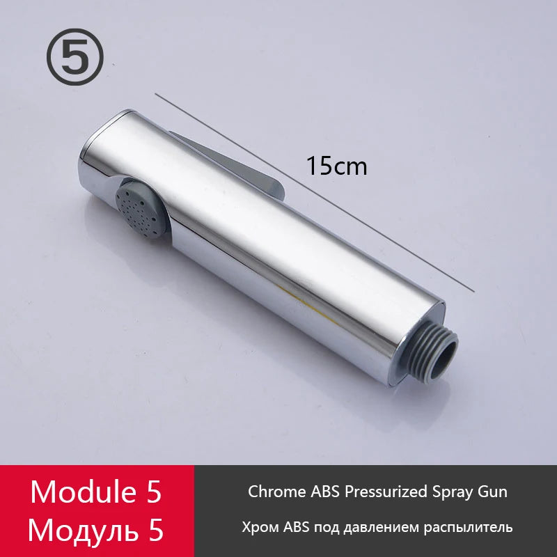 Gray Shower Set Bathroom Copper Shower System LED Digital Display Temperature Bathtub Shower Faucet DIY Shower Accessories Sets