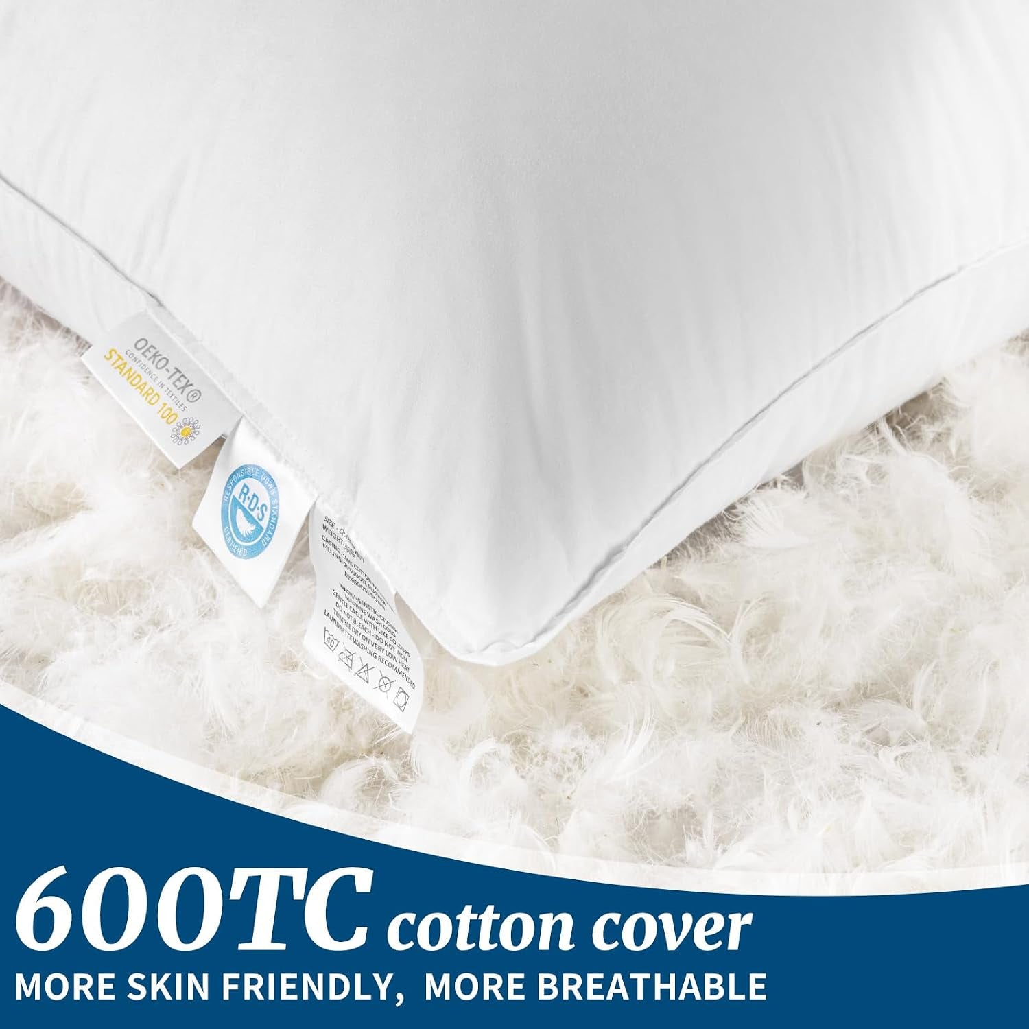 Canadian Luxury Goose down Pillow Queen Size - 900 Fill Power