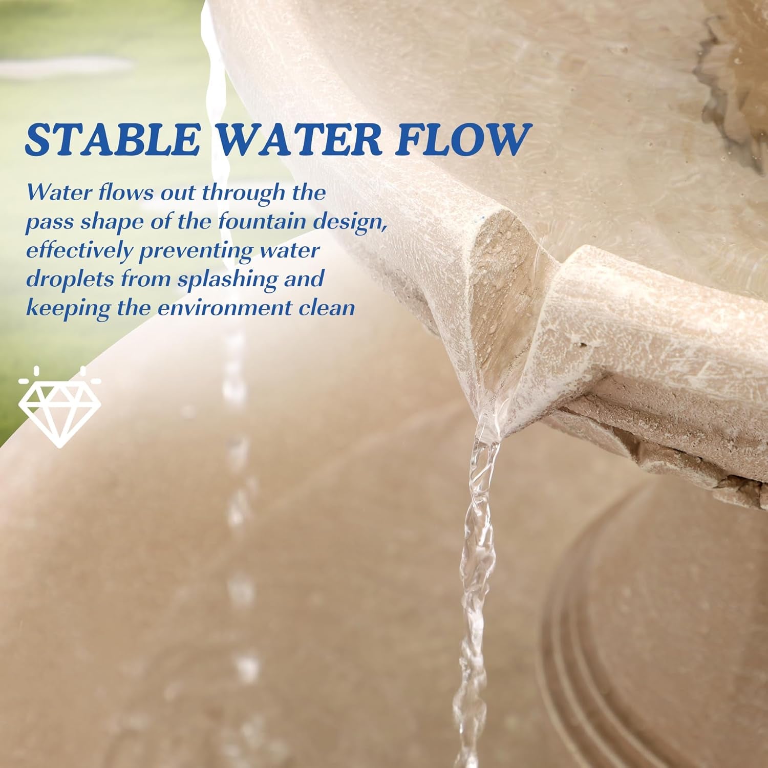 48.4" H Italian Outdoor Water Fountains, Fountains and Waterfalls
