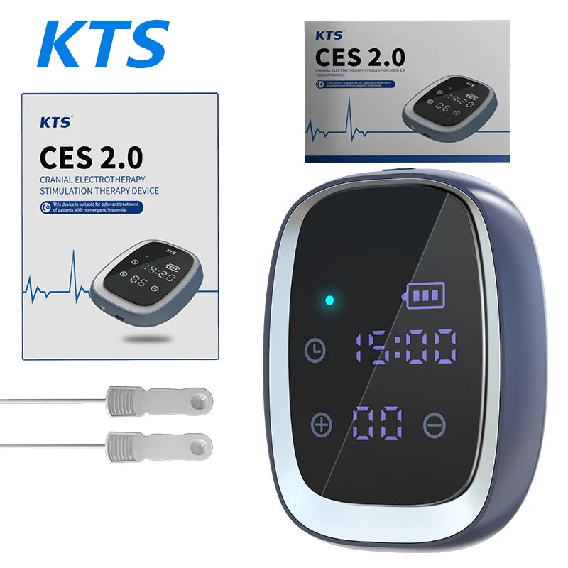 KTS Sleep Aid Device CES Stimulation Therapy 600Mah Hand-Held Anxiety Depression Fast Sleep Instrument Sleeper Therapy Insomnia