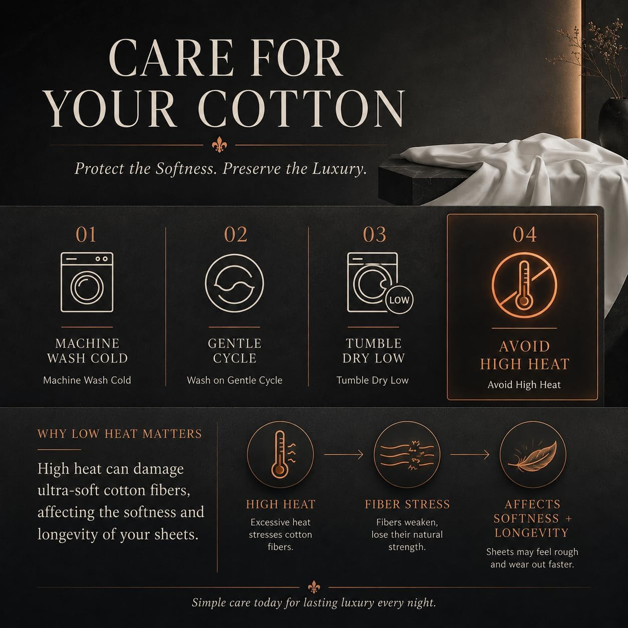 Queen Size Bed Sheets, 1000 Thread Count Sheets Queen Size Bed Set - Ivory