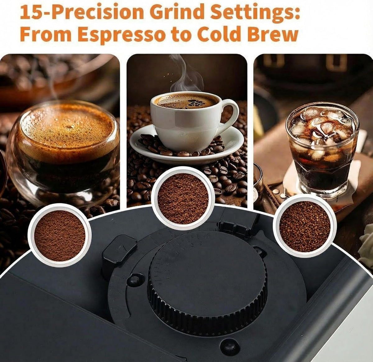 Super Automatic Espresso Machine with Built-In Grinder & Milk Frother, 20 Bar Dual Boiler Coffee Maker for 7 Drinks, Self-Cleaning System and Maintenance Alerts, Home Cappuccino & Latte Machine,Silver