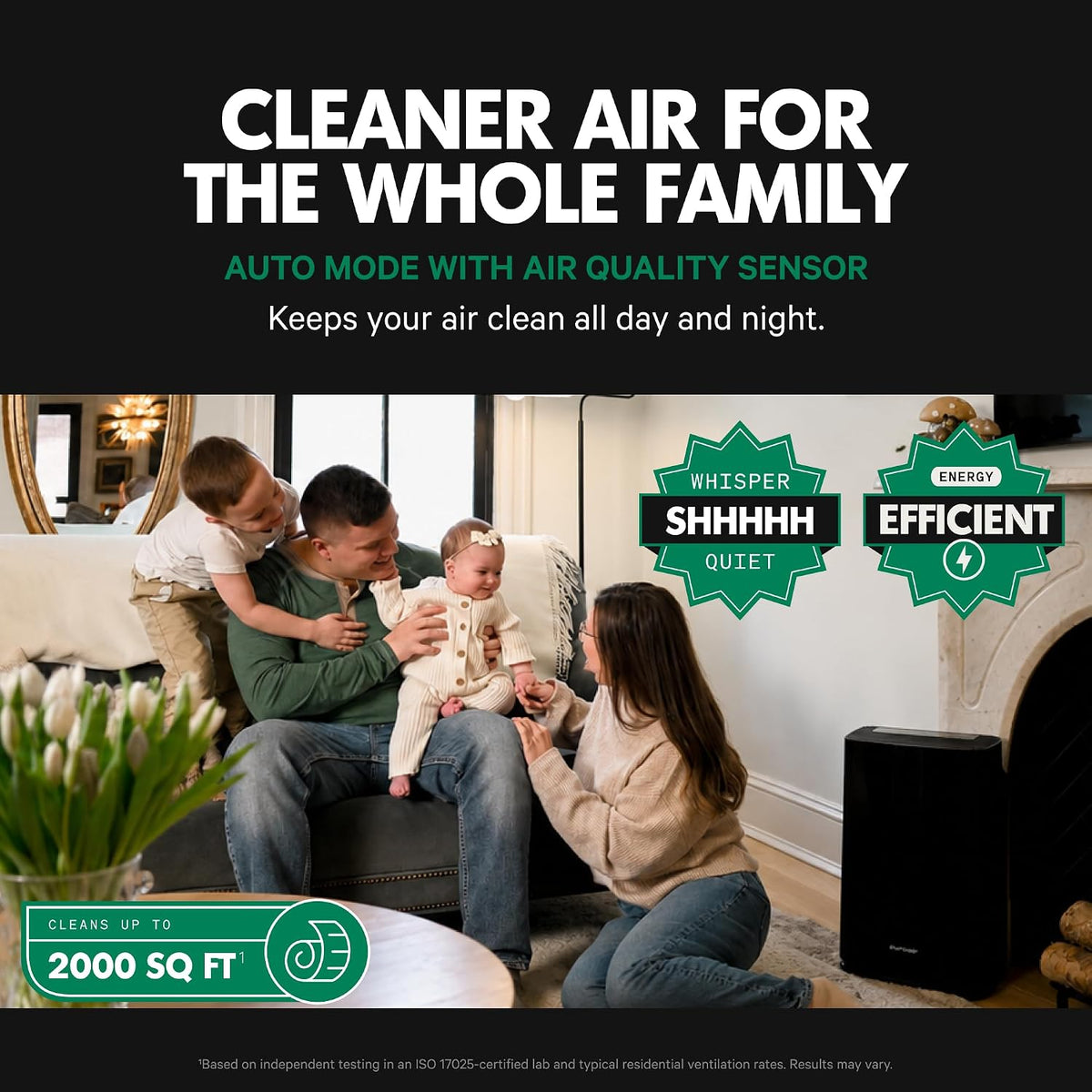 400 HEPA Air Purifiers for Home Large Room Pets - 2,000 Ft² (2PK)