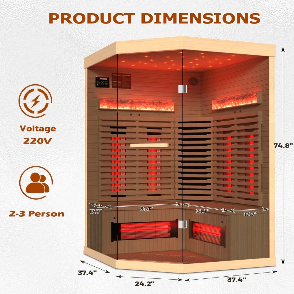 Infrared & Steam Sauna (Varied Sizes & Shapes)