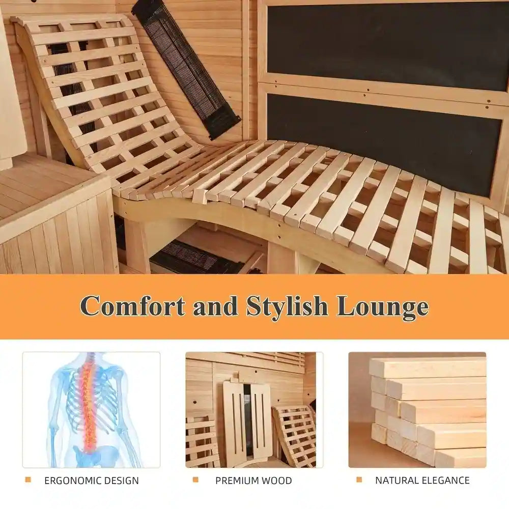 Infrared & Steam Sauna (Varied Sizes & Shapes)