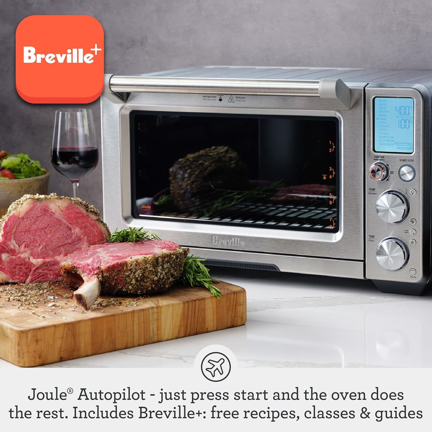Breville BOV950BST Joule Oven Air Fryer Pro, Black Stainless Steel