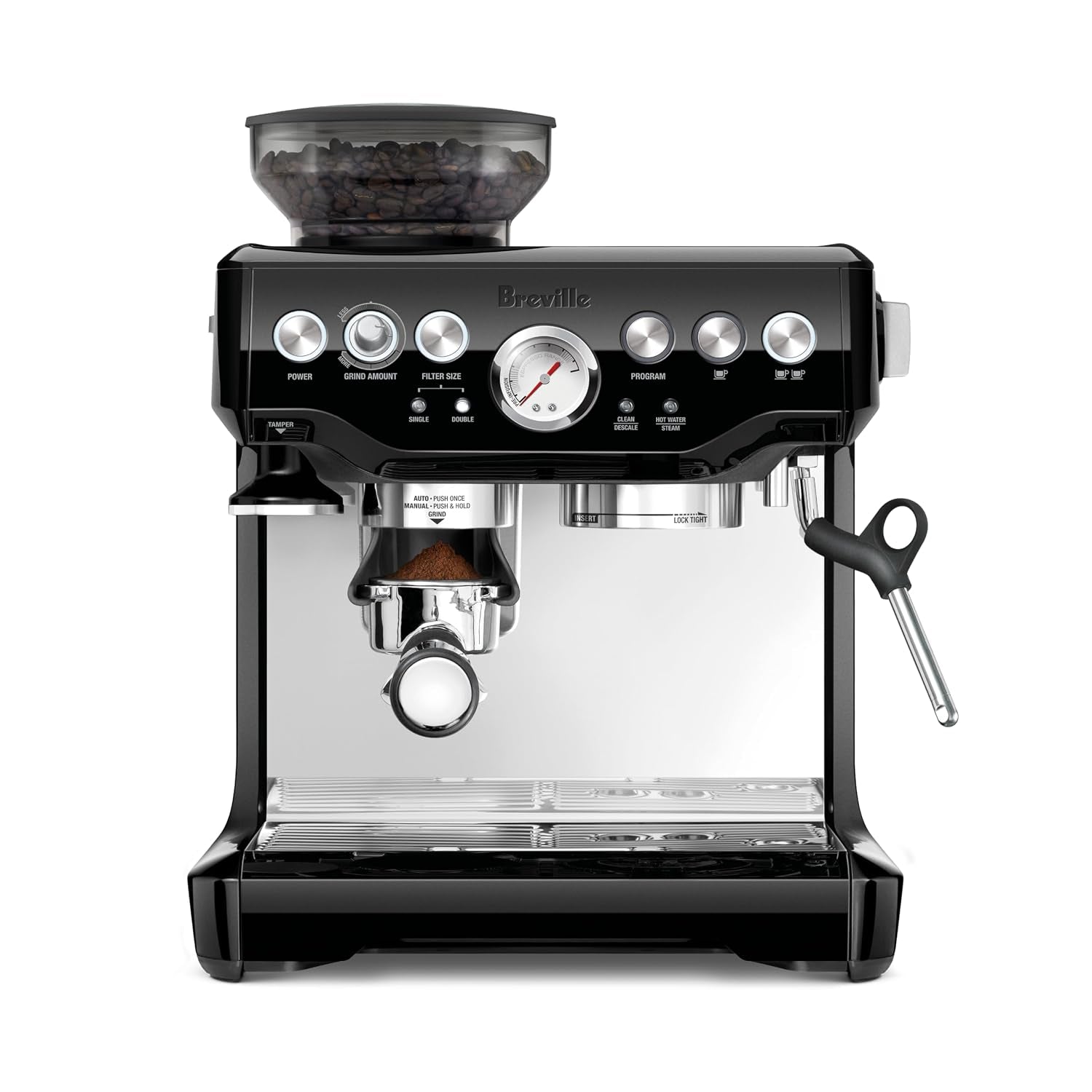 Breville BES870BSXL Barista Express Espresso Machine, Black Sesame
