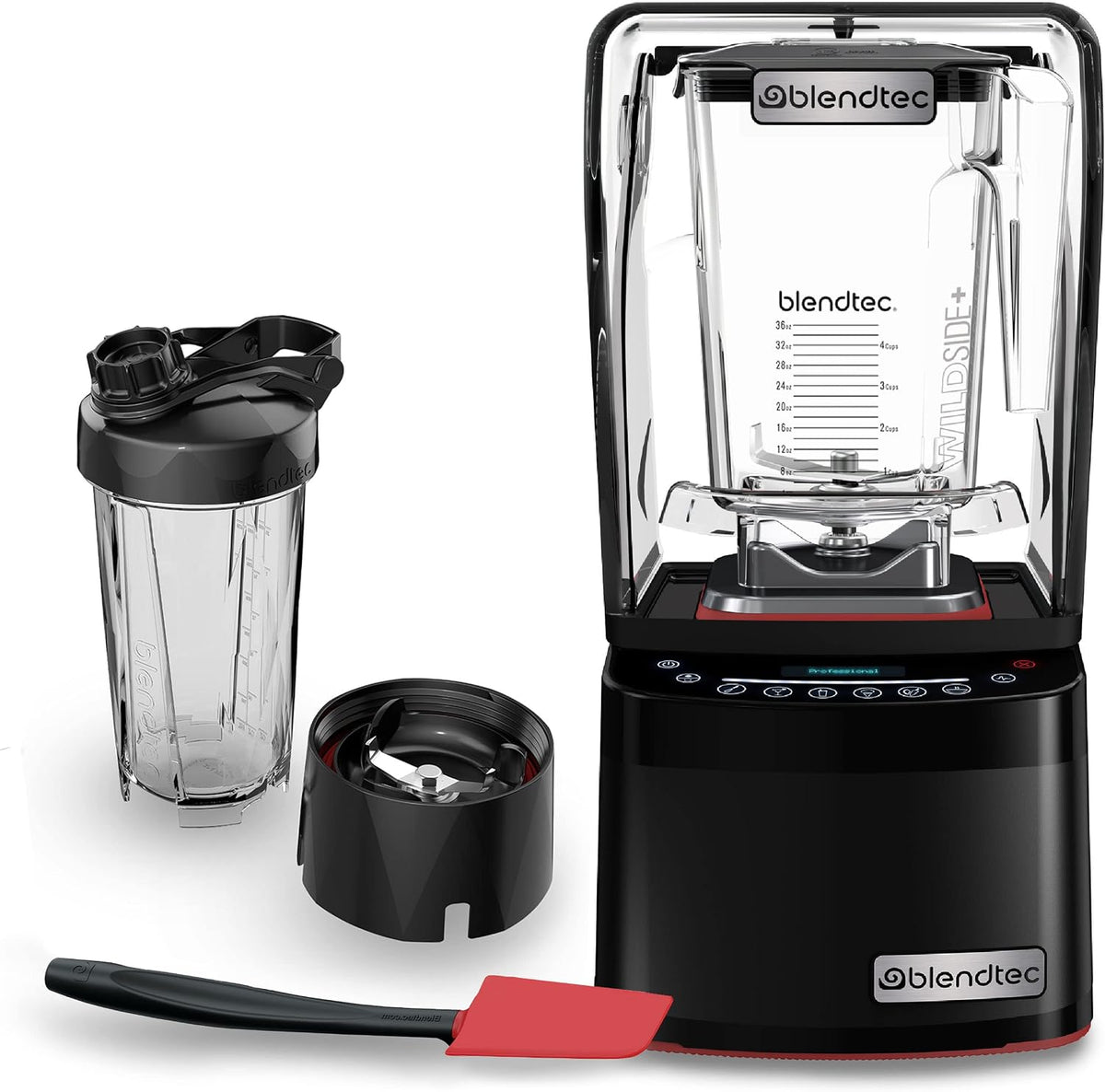 Professional 800 Blender (Black), Wildside+ Jar & GO Travel Bottle
