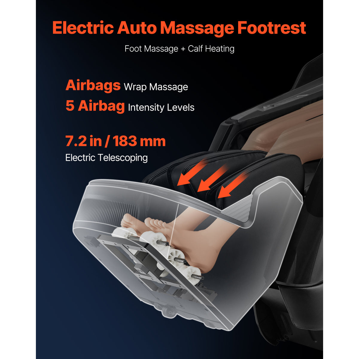 Full Body Massage Chair Zero Gravity 3D Shiatsu Recliner with Sl-Track