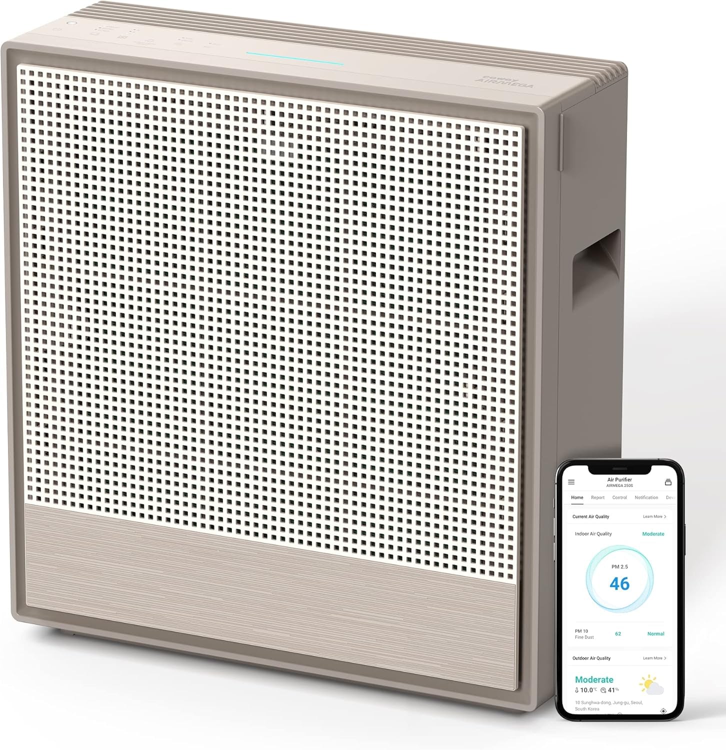 Airmega 250S App-Enabled 930 Sq.Ft Smart Air Purifier Bundle with Airmega AP-1512HH 361 Sq.Ft Air Purifier
