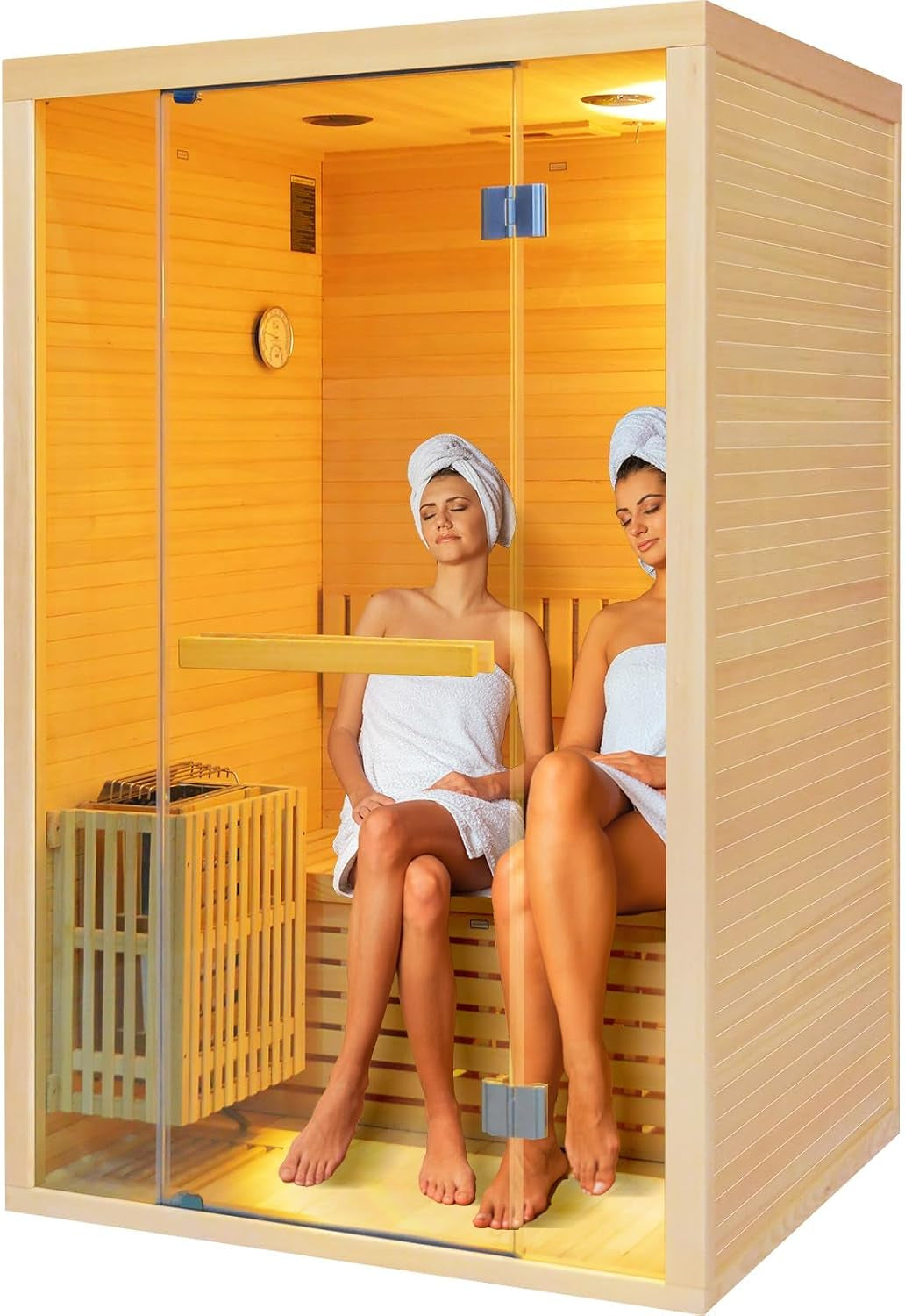 Steam Sauna 2-3 Person Traditional Sauna with 3KW/240V Stove Heater