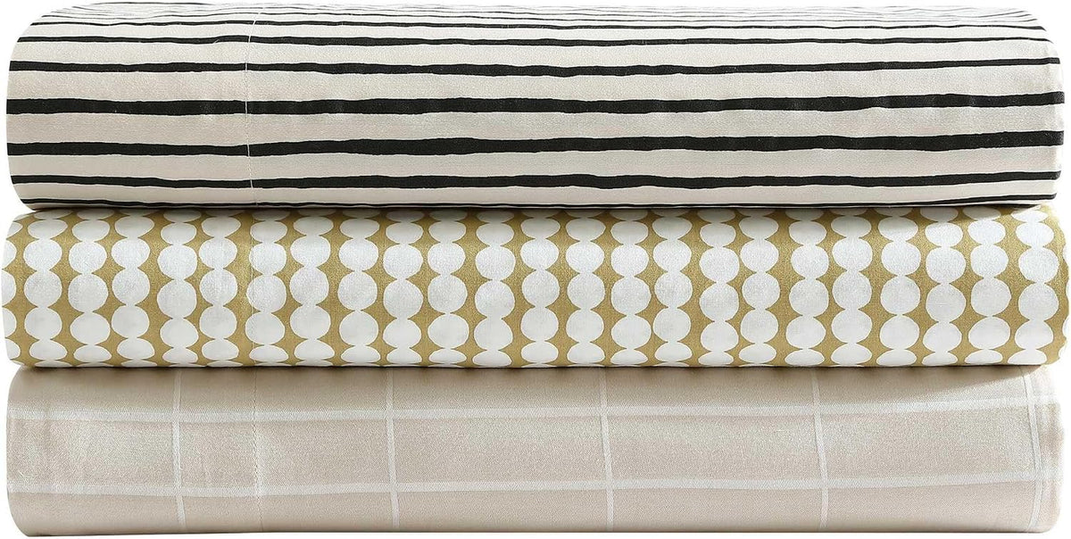 MARIMEKKO - Queen Sheet Set with Fitted Sheet & Pillowcases