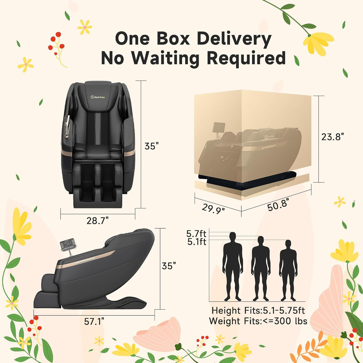 Full Body Shiatsu Massage Chair for Home Relaxation
