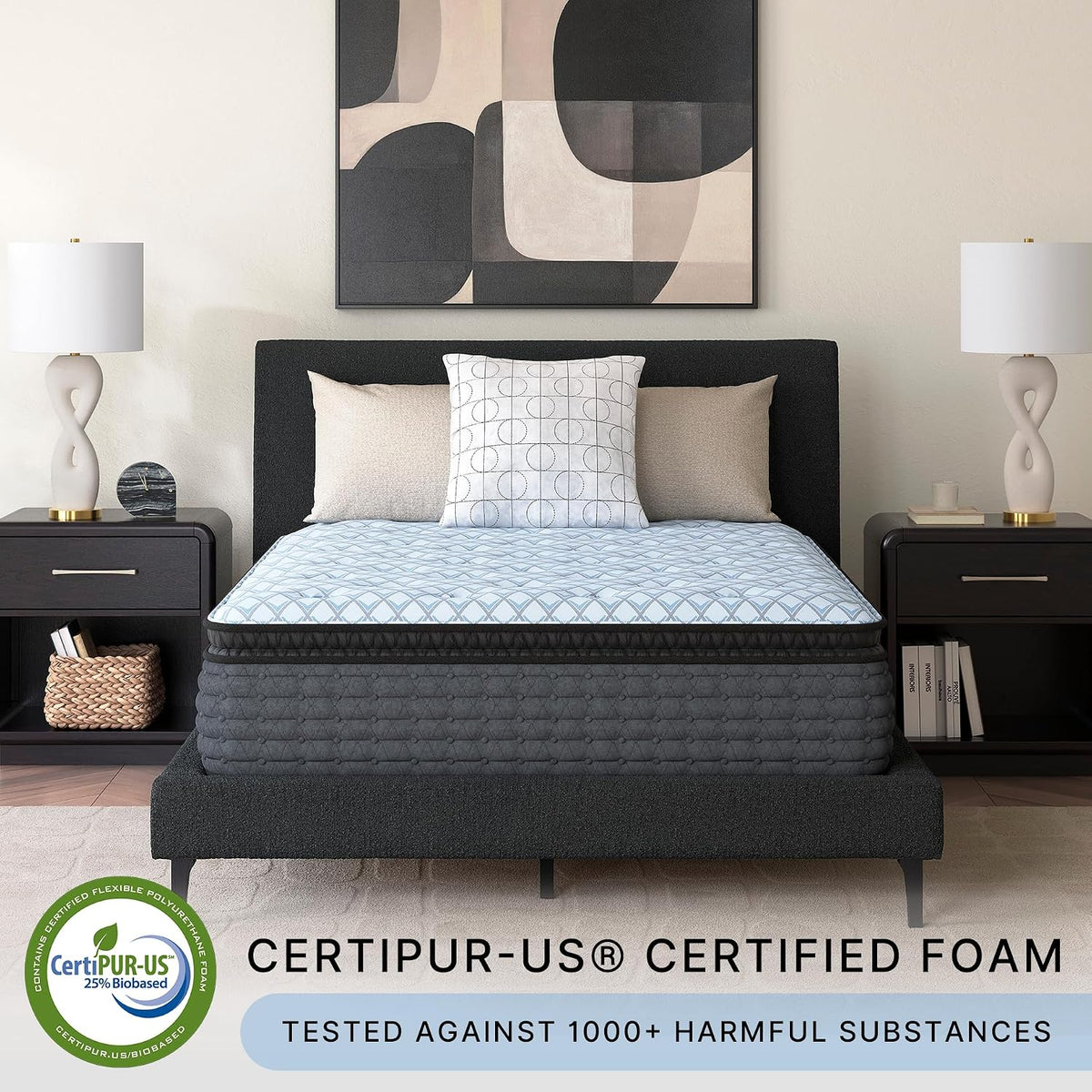 Signature Design by Ashley Hybrid Mattress, Plush King, Pillow Top