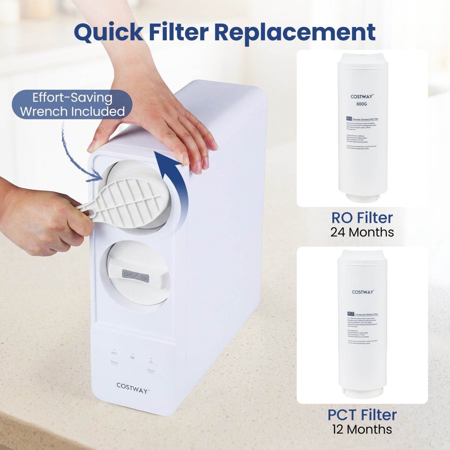 800 GPD Tankless Reverse Osmosis Water Filter System