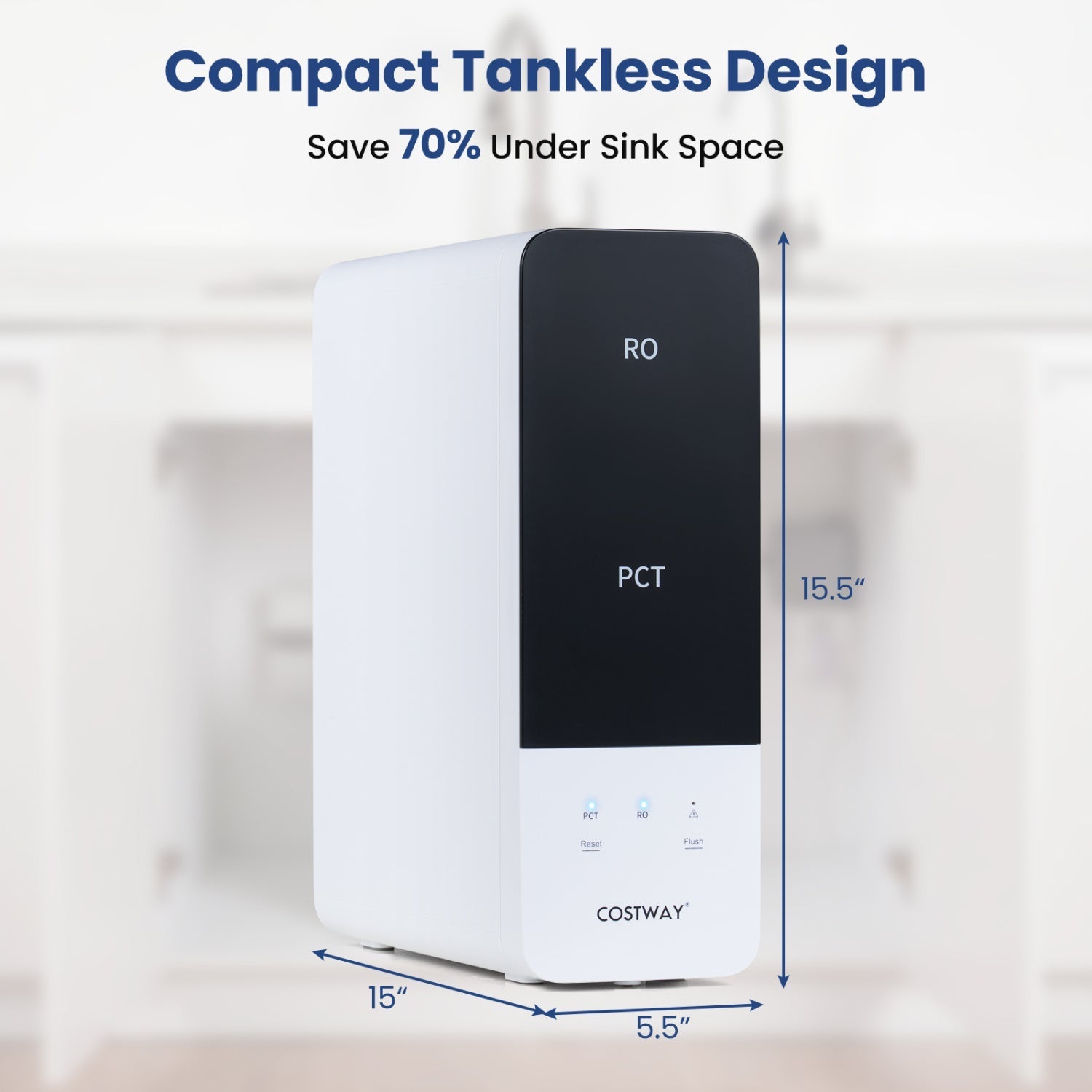 800 GPD Tankless Reverse Osmosis Water Filter System