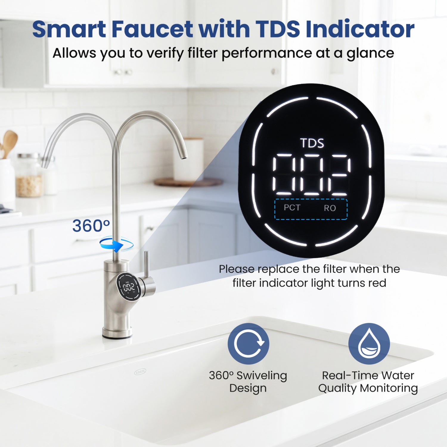 800 GPD Tankless Reverse Osmosis Water Filter System