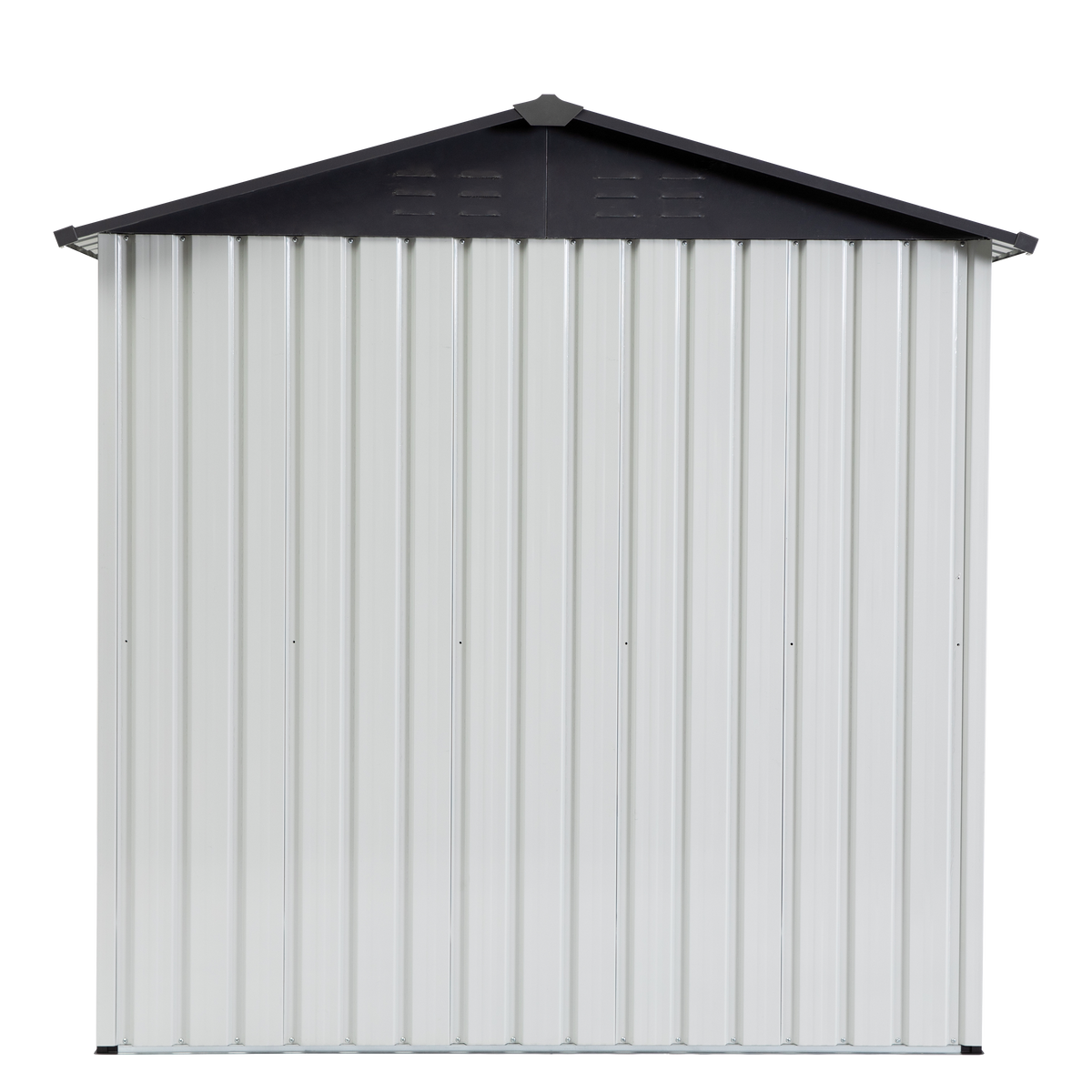XWT014 Garden Metal Storage Shed Gray White 6x4x6ft outdoor storing tools Rainproof Hinge door version