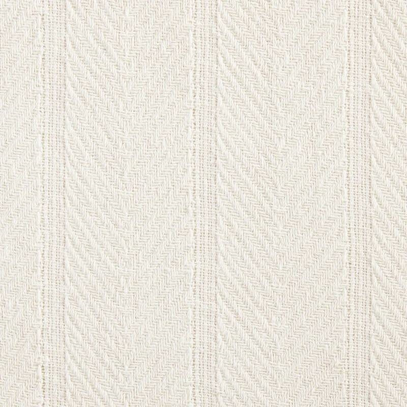 Macro view of vertical striped herringbone weave pattern in soft 100% cream cotton fabric