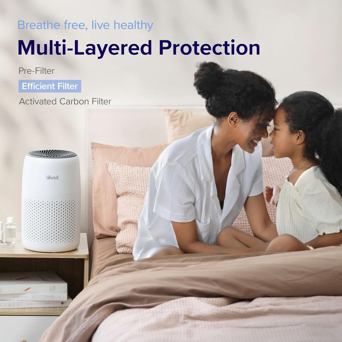 Air Purifiers for Home and Bedroom, Covers up to 3175 Sq Ft, 360° Air Circulation, Smart Wifi and PM2.5 Monitor