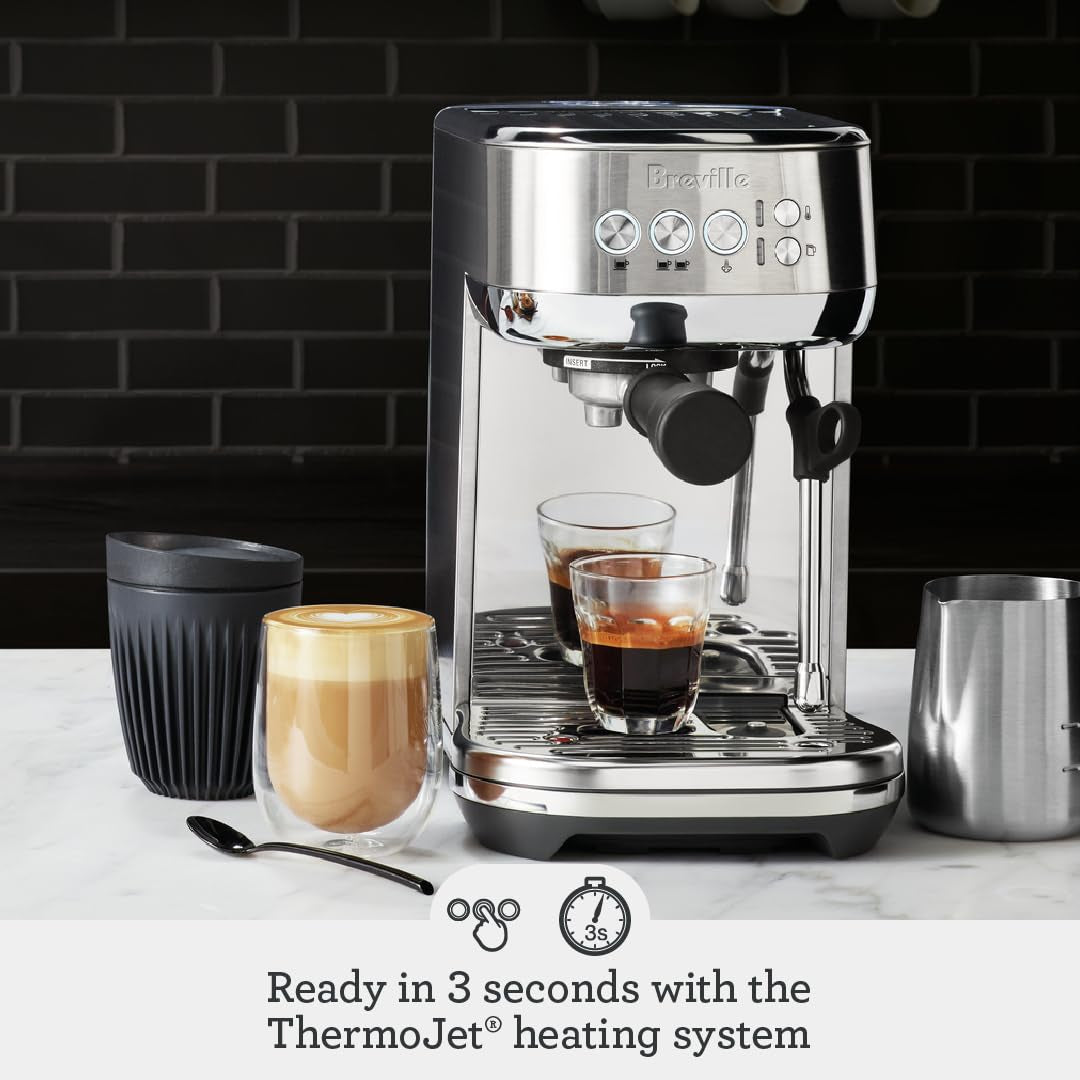 Breville BES500DBL Bambino plus Espresso Machine, Damson Blue