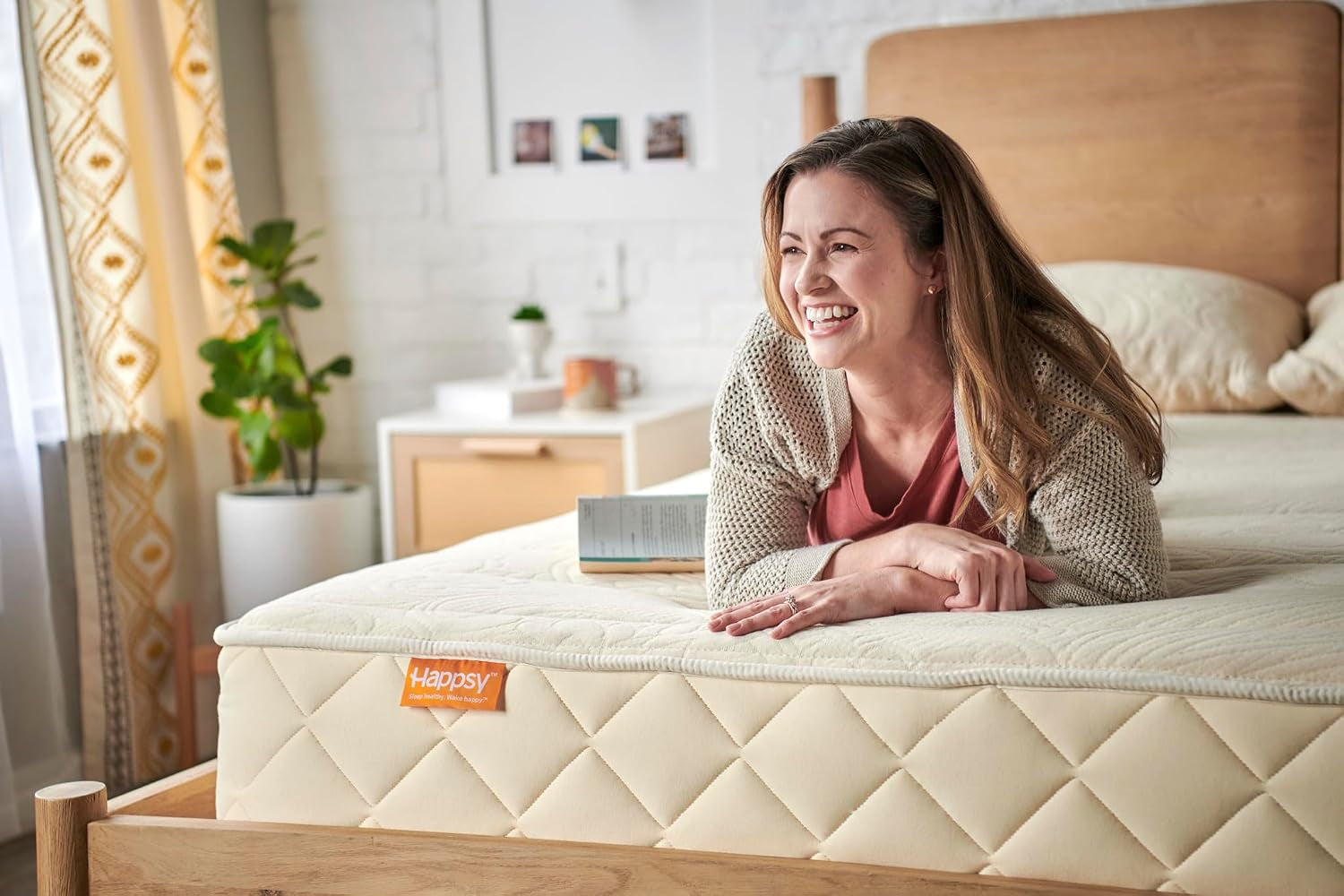 Organic King Mattress - 10 Inch Plush with Encased Coils - in Box for Pressure Relief & Comfortable Sleep - Naturally Cooling & Breathable Latex