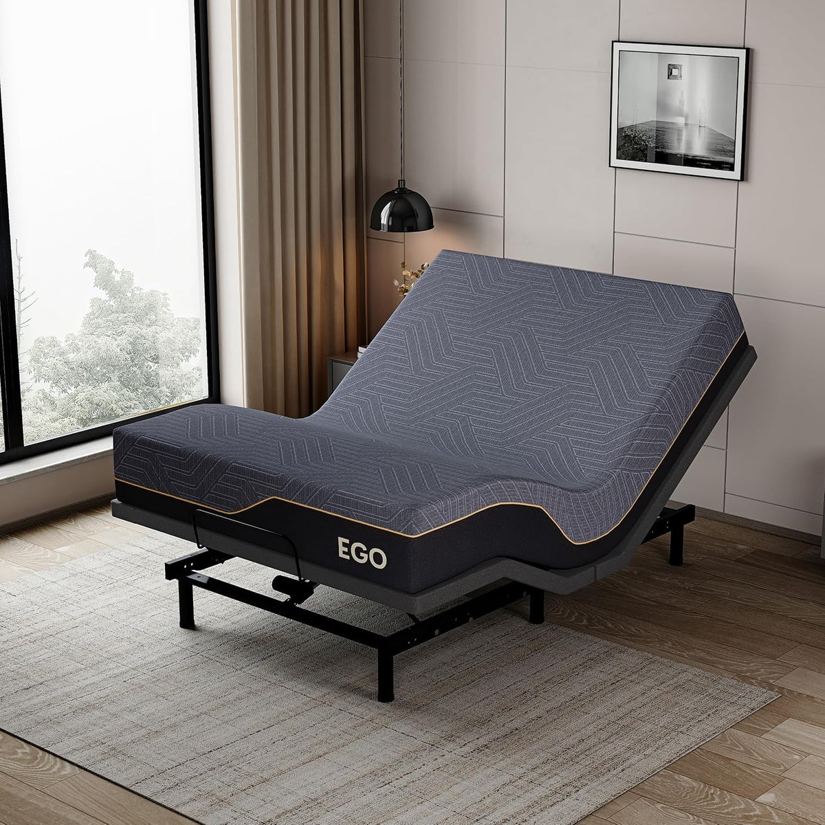 Copper Gel Memory Foam Mattress, 14 Inch Queen Size Mattress Mattresses Made in USA, Certipur-Us Certified, Bed Mattresses, Medium Firm, Black-New
