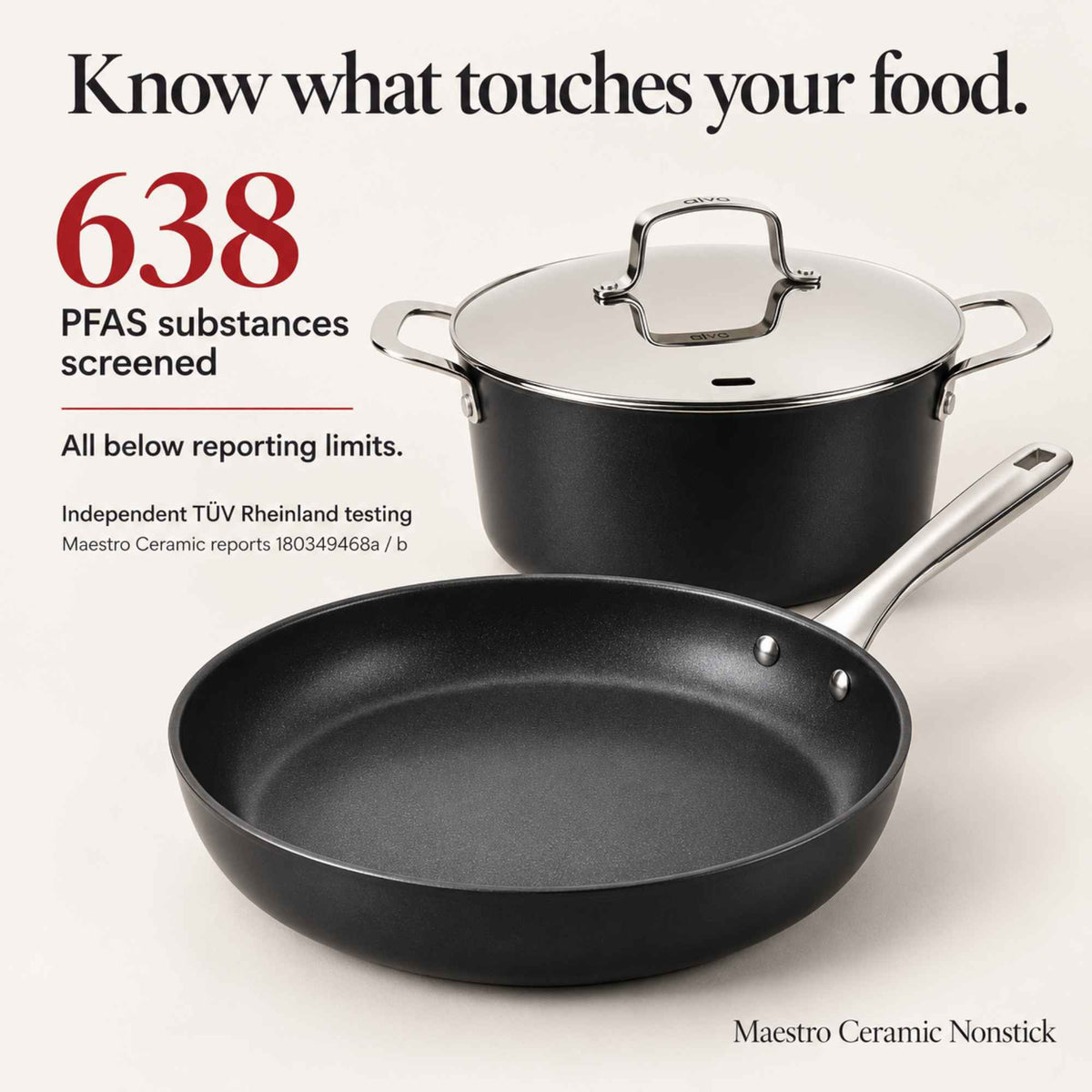 Ceramic Nonstick Cookware Set, 12-Piece