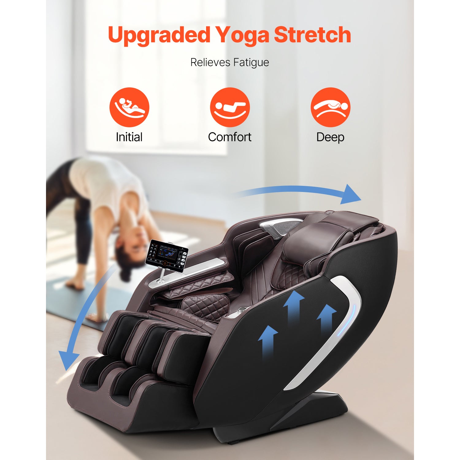 Full Body Massage Chair Zero Gravity 3D Shiatsu Recliner with Sl-Track