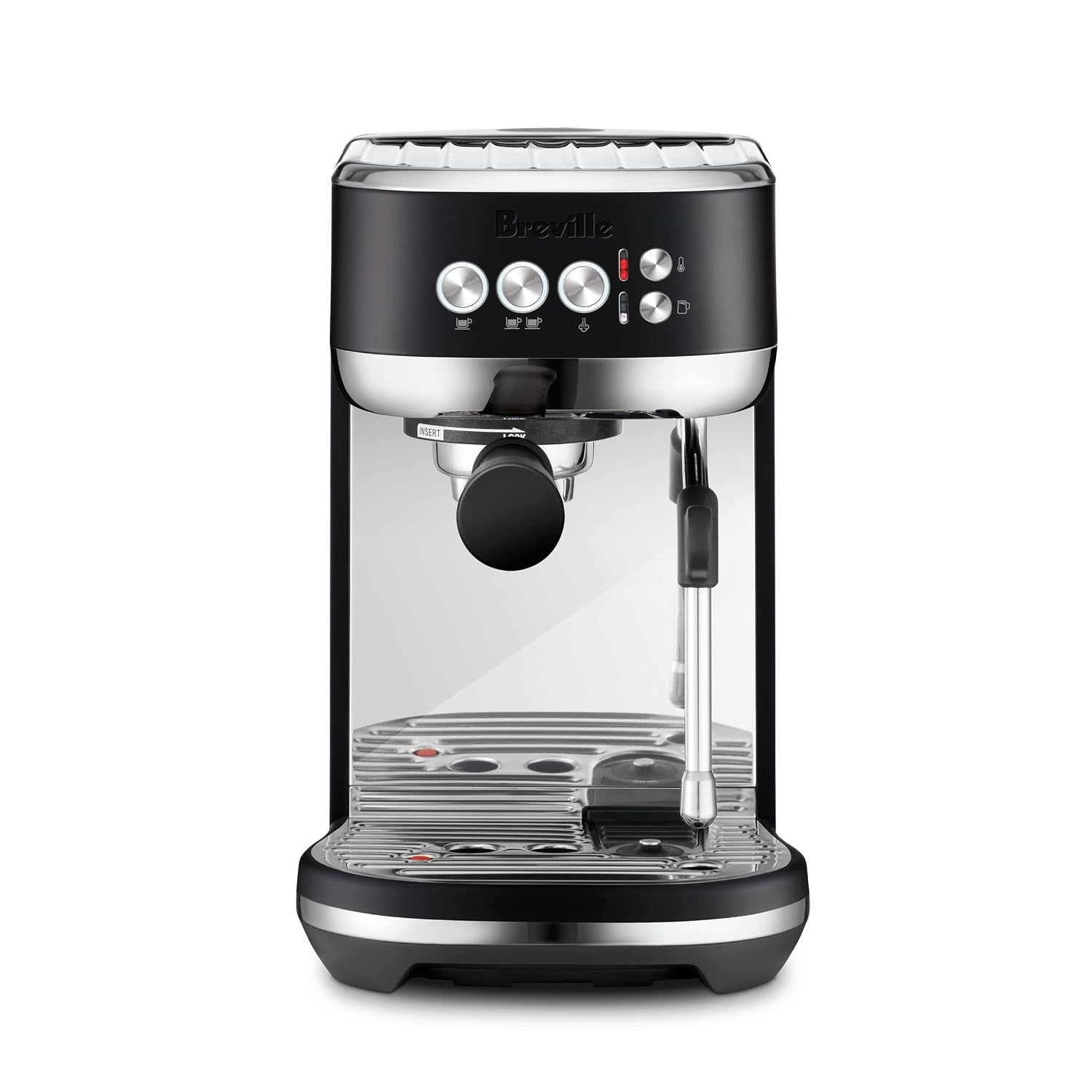 Breville BES500BTR Bambino plus Espresso Machine, Black Truffle