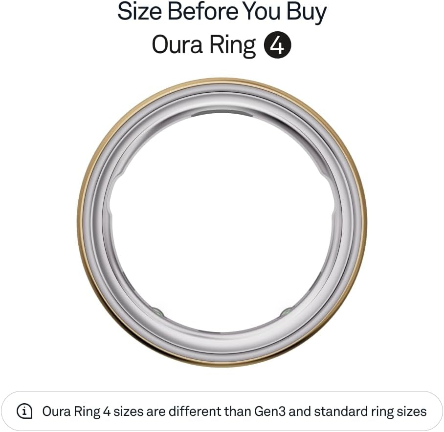 OURA Ring 4 Smart Ring - Gold - Size 9