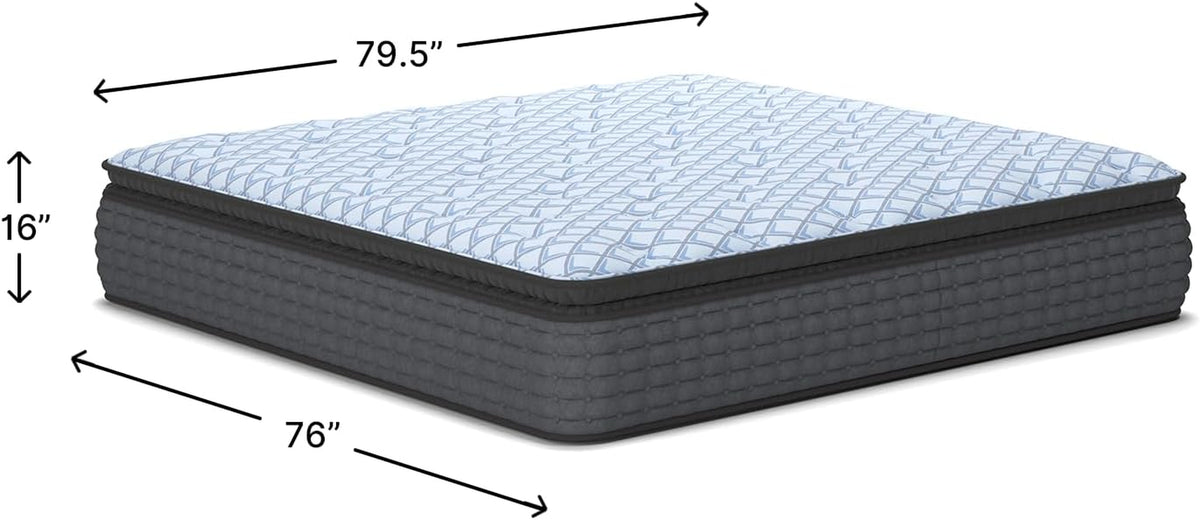 Signature Design by Ashley Hybrid Mattress, Plush King, Pillow Top