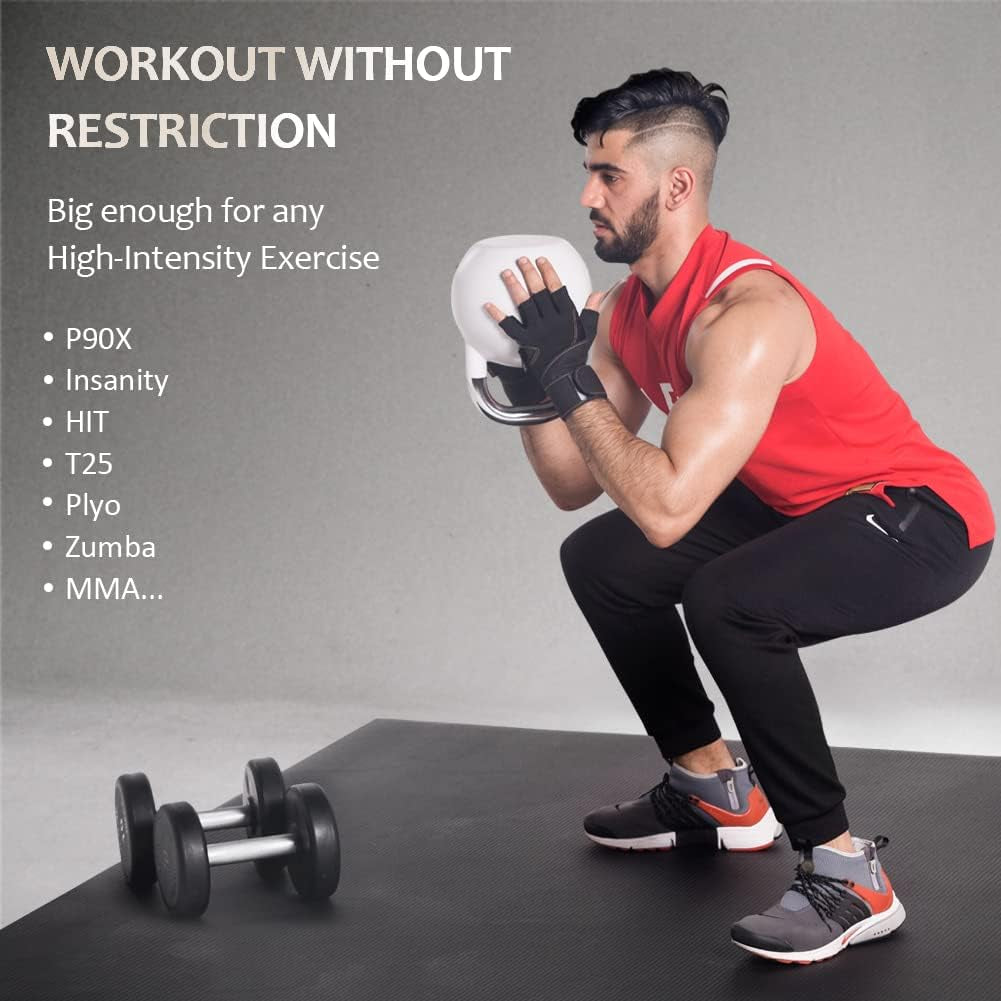 Extra Large Exercise Mat 16'X6'/12'X6'/10'X6'/8'X6'(7Mm)