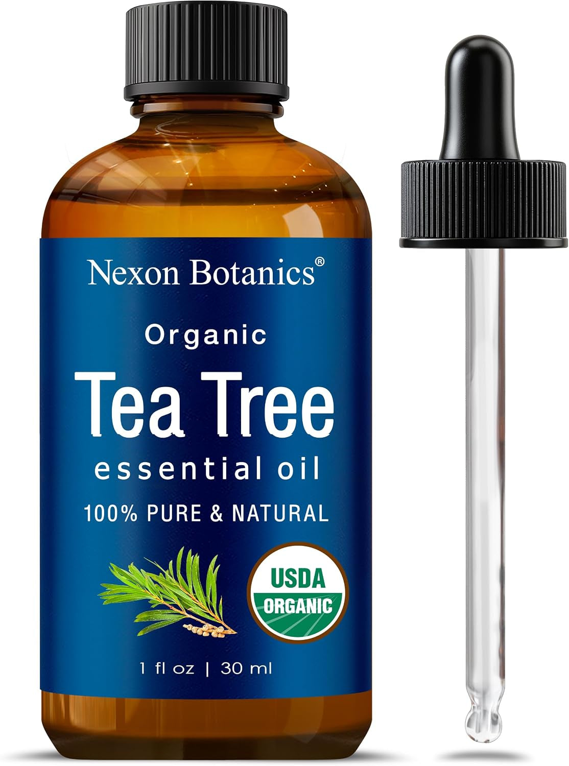 Organic Tea Tree Essential Oil 30 Ml - 100% Pure & Natural - Hexane Free