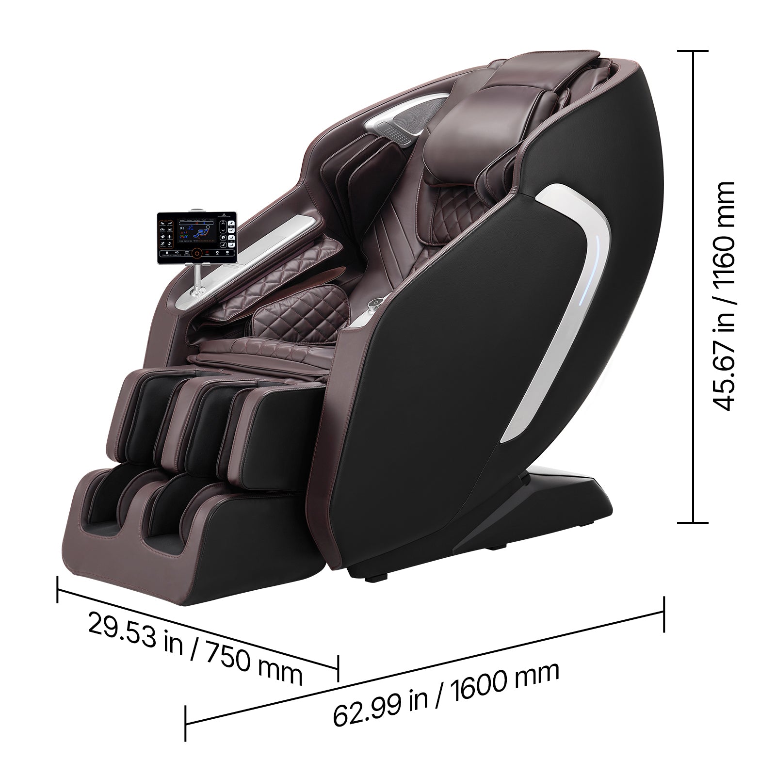 Full Body Massage Chair Zero Gravity 3D Shiatsu Recliner with Sl-Track