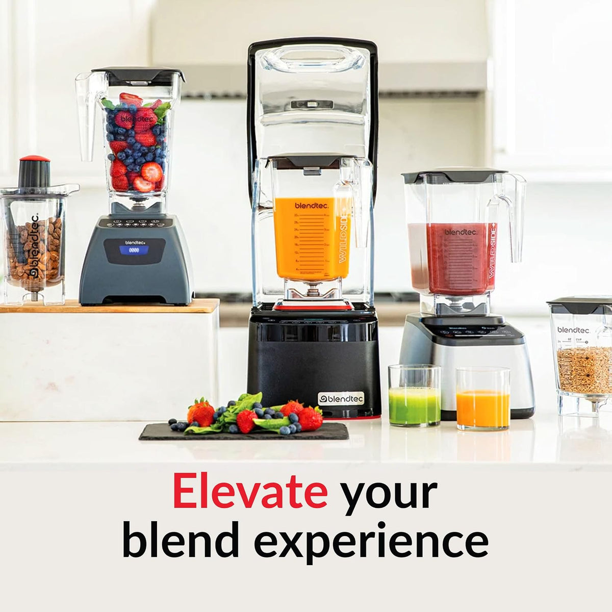 Professional 800 Blender (Black), Wildside+ Jar & GO Travel Bottle