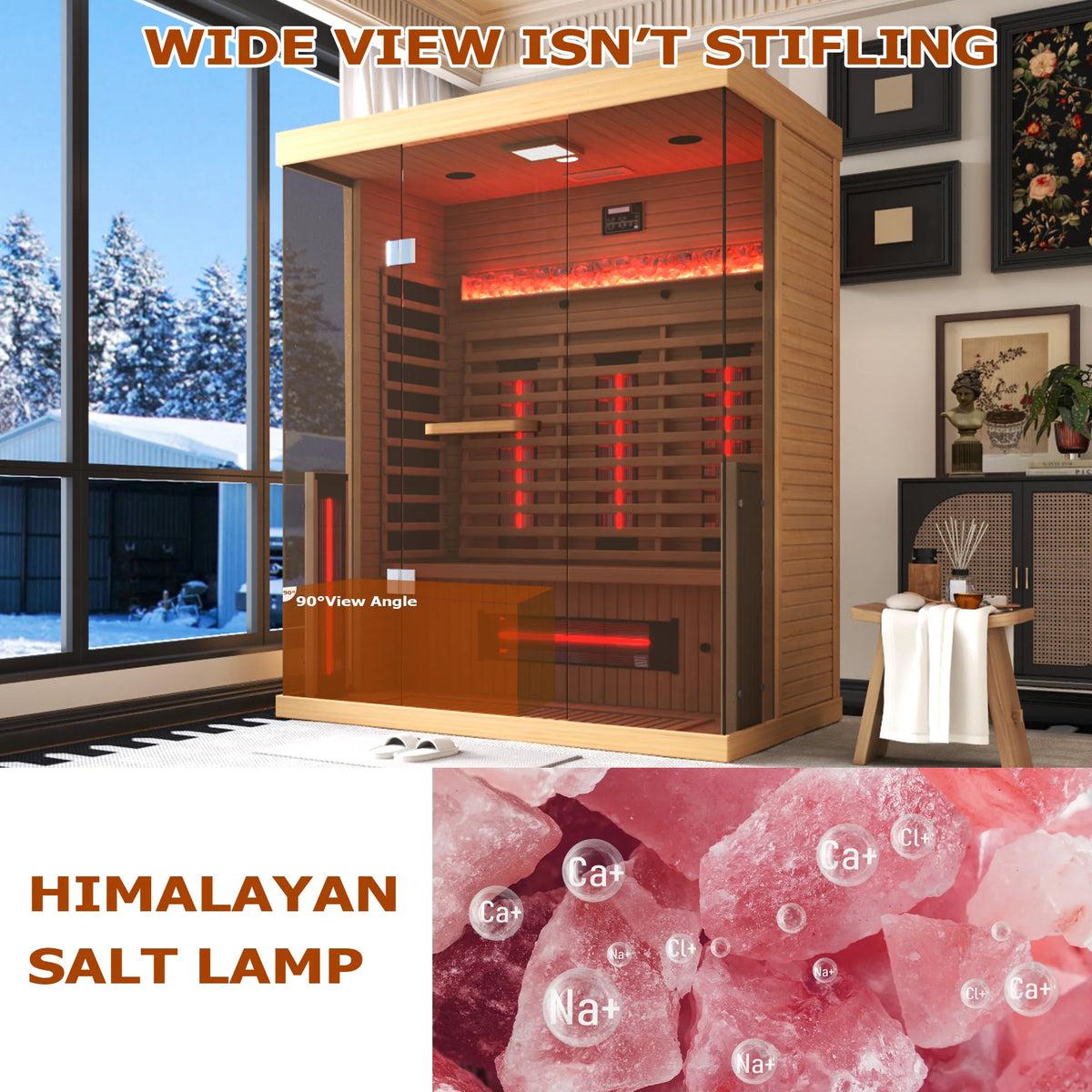 Infrared & Steam Sauna (Varied Sizes & Shapes)