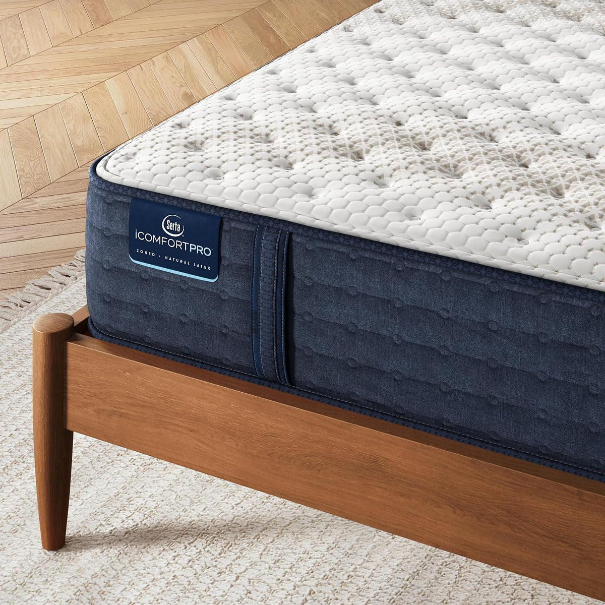 Icomfortpro - Chelsea 12" Medium Cal King Latex Foam Mattress
