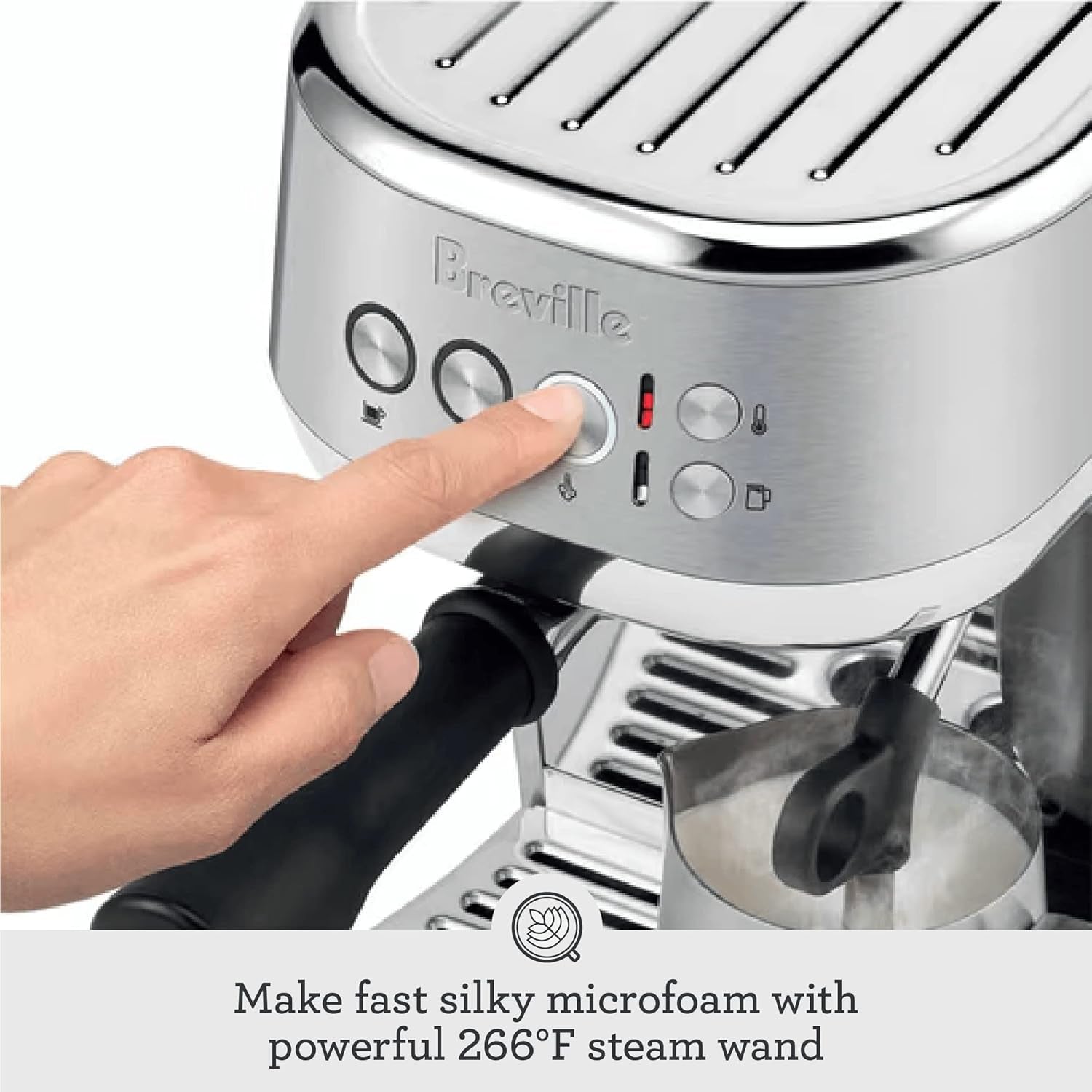 Breville BES500DBL Bambino plus Espresso Machine, Damson Blue